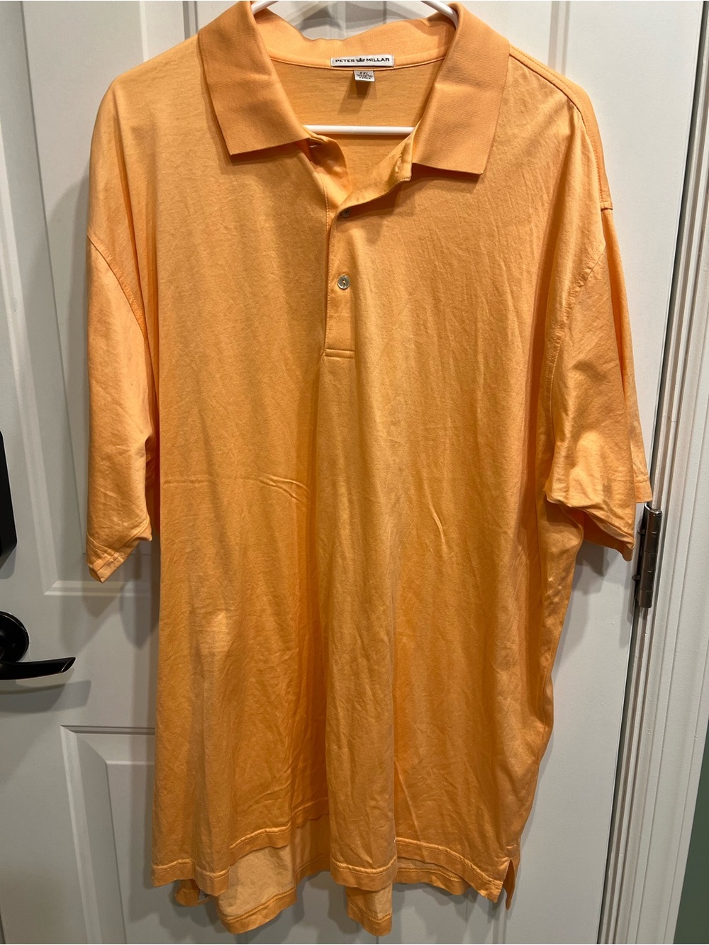 Peter Millar Men's Peach-Orange Polo